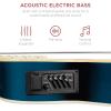 imageBest Choice Products Acoustic Electric Bass Guitar Full Size 4 String Fretted Bass Guitar wPadded Gig Bag  BlackBlue