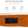 imageBest Choice Products Acoustic Electric Bass Guitar Full Size 4 String Fretted Bass Guitar wPadded Gig Bag  BlackNatural