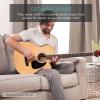 imageBest Choice Products Acoustic Electric Bass Guitar Full Size 4 String Fretted Bass Guitar wPadded Gig Bag  BlackPink