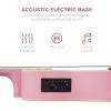 imageBest Choice Products Acoustic Electric Bass Guitar Full Size 4 String Fretted Bass Guitar wPadded Gig Bag  BlackPink