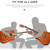 imageBest Choice Products Beginner Acoustic Electric Guitar Starter Set w 41in All Wood Cutaway Design Gig Bag Strap Picks  BlueMahogany
