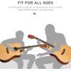 imageBest Choice Products Beginner Acoustic Electric Guitar Starter Set w 41in All Wood Cutaway Design Gig Bag Strap Picks  BlueNatural