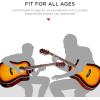 imageBest Choice Products Beginner Acoustic Electric Guitar Starter Set w 41in All Wood Cutaway Design Gig Bag Strap Picks  BlueSunburst