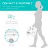 imageBest Choice Products Compact Sewing Machine 42Piece Beginners Kit Multifunctional Portable 6V Beginner Sewing Machine w 12 Stitch Patterns Light Foot Pedal Storage Drawer  TealWhiteGrayWhite