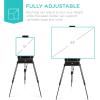 imageBest Choice Products French Easel 32pc Beginners Kit Portable Wooden Folding Adjustable Sketch Box Artist Tripod for Painting Drawing wAcrylic Paints Brushes Canvases Palettes  BlueBlack
