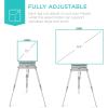 imageBest Choice Products French Easel 32pc Beginners Kit Portable Wooden Folding Adjustable Sketch Box Artist Tripod for Painting Drawing wAcrylic Paints Brushes Canvases Palettes  BlueGray