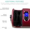 imageBest Choice Products Heated Shiatsu Foot Massager for Pain Relief Plantar Fasciitis Neuropathy Blood Circulation wCompact Design  GrayBurgundy
