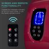 imageBest Choice Products Heated Shiatsu Foot Massager for Pain Relief Plantar Fasciitis Neuropathy Blood Circulation wCompact Design  GrayBurgundy