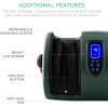 imageBest Choice Products Heated Shiatsu Foot Massager for Pain Relief Plantar Fasciitis Neuropathy Blood Circulation wCompact Design  GrayDark Green