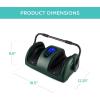 imageBest Choice Products Heated Shiatsu Foot Massager for Pain Relief Plantar Fasciitis Neuropathy Blood Circulation wCompact Design  GrayDark Green