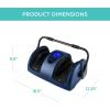 imageBest Choice Products Heated Shiatsu Foot Massager for Pain Relief Plantar Fasciitis Neuropathy Blood Circulation wCompact Design  GrayNavy Blue