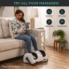 imageBest Choice Products Heated Shiatsu Foot Massager for Pain Relief Plantar Fasciitis Neuropathy Blood Circulation wCompact Design  GrayNavy Blue