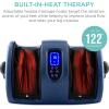 imageBest Choice Products Heated Shiatsu Foot Massager for Pain Relief Plantar Fasciitis Neuropathy Blood Circulation wCompact Design  GrayNavy Blue