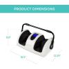 imageBest Choice Products Heated Shiatsu Foot Massager for Pain Relief Plantar Fasciitis Neuropathy Blood Circulation wCompact Design  GrayPearl White