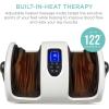 imageBest Choice Products Heated Shiatsu Foot Massager for Pain Relief Plantar Fasciitis Neuropathy Blood Circulation wCompact Design  GrayPearl White