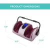imageBest Choice Products Heated Shiatsu Foot Massager for Pain Relief Plantar Fasciitis Neuropathy Blood Circulation wCompact Design  GrayRose Gold
