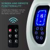 imageBest Choice Products Heated Shiatsu Foot Massager for Pain Relief Plantar Fasciitis Neuropathy Blood Circulation wCompact Design  GraySage Green
