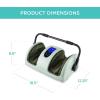 imageBest Choice Products Heated Shiatsu Foot Massager for Pain Relief Plantar Fasciitis Neuropathy Blood Circulation wCompact Design  GraySage Green
