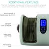 imageBest Choice Products Heated Shiatsu Foot Massager for Pain Relief Plantar Fasciitis Neuropathy Blood Circulation wCompact Design  GraySage Green
