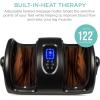 imageBest Choice Products Heated Shiatsu Foot Massager for Pain Relief Plantar Fasciitis Neuropathy Blood Circulation wCompact Design  GraySatin Black