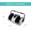 imageBest Choice Products Heated Shiatsu Foot Massager for Pain Relief Plantar Fasciitis Neuropathy Blood Circulation wCompact Design  GraySilver
