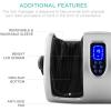 imageBest Choice Products Heated Shiatsu Foot Massager for Pain Relief Plantar Fasciitis Neuropathy Blood Circulation wCompact Design  GraySilver