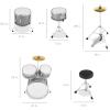 imageBest Choice Products Kids 5Piece Beginner Drum Set Junior Kit Starter Percussion wCymbals Pedal Drumsticks Stool Toms Snare Hi Hat  BlackSilver Sparkle