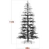 imageBest Choice Products PreLit Sparse Christmas Tree 9ft Artificial Pine Holiday Dcor Aspen Noble Fir w 2in1 White ampamp Multicolor LED LightsBlack