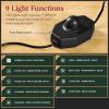 imageBest Choice Products PreLit Sparse Christmas Tree 9ft Artificial Pine Holiday Dcor Aspen Noble Fir w 2in1 White ampamp Multicolor LED LightsBlack