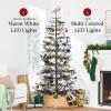 imageBest Choice Products PreLit Sparse Christmas Tree 9ft Artificial Pine Holiday Dcor Aspen Noble Fir w 2in1 White ampamp Multicolor LED LightsBlack