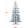 imageBest Choice Products PreLit Sparse Christmas Tree 9ft Artificial Pine Holiday Dcor Aspen Noble Fir w 2in1 White ampamp Multicolor LED LightsBlue Spruce