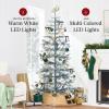 imageBest Choice Products PreLit Sparse Christmas Tree 9ft Artificial Pine Holiday Dcor Aspen Noble Fir w 2in1 White ampamp Multicolor LED LightsBlue Spruce