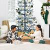 imageBest Choice Products PreLit Sparse Christmas Tree 9ft Artificial Pine Holiday Dcor Aspen Noble Fir w 2in1 White ampamp Multicolor LED LightsBlue Spruce