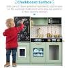 imageBest Choice Products Pretend Play Kitchen Wooden Toy Set for Kids wRealistic Design Telephone Utensils Oven Microwave Sink  Pink FloralSage