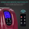 imageBest Choice Products Shiatsu Foot Massager for Pain Relief Plantar Fasciitis Neuropathy Blood Circulation Remote Control wCompact Design  GrayBurgundy
