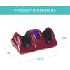 imageBest Choice Products Shiatsu Foot Massager for Pain Relief Plantar Fasciitis Neuropathy Blood Circulation Remote Control wCompact Design  GrayBurgundy