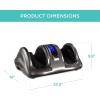 imageBest Choice Products Shiatsu Foot Massager for Pain Relief Plantar Fasciitis Neuropathy Blood Circulation Remote Control wCompact Design  GrayGray