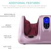 imageBest Choice Products Shiatsu Foot Massager for Pain Relief Plantar Fasciitis Neuropathy Blood Circulation Remote Control wCompact Design  GrayRose Gold