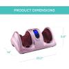 imageBest Choice Products Shiatsu Foot Massager for Pain Relief Plantar Fasciitis Neuropathy Blood Circulation Remote Control wCompact Design  GrayRose Gold