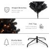 imageBest Choice Products White Christmas Tree 75ft PreLit Artificial Pine Tree Premium Holiday Decoration wWarm White Lights Stand Easy AssemblyBlack