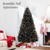 imageBest Choice Products White Christmas Tree 75ft PreLit Artificial Pine Tree Premium Holiday Decoration wWarm White Lights Stand Easy AssemblyBlack
