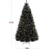 imageBest Choice Products White Christmas Tree 75ft PreLit Artificial Pine Tree Premium Holiday Decoration wWarm White Lights Stand Easy AssemblyBlack