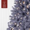 imageBest Choice Products White Christmas Tree 75ft PreLit Artificial Pine Tree Premium Holiday Decoration wWarm White Lights Stand Easy AssemblyCharcoal Gray