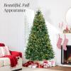 imageBest Choice Products White Christmas Tree 75ft PreLit Artificial Pine Tree Premium Holiday Decoration wWarm White Lights Stand Easy AssemblyClearWhite Lights