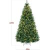 imageBest Choice Products White Christmas Tree 75ft PreLit Artificial Pine Tree Premium Holiday Decoration wWarm White Lights Stand Easy AssemblyClearWhite Lights