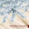 imageBest Choice Products White Christmas Tree 75ft PreLit Artificial Pine Tree Premium Holiday Decoration wWarm White Lights Stand Easy AssemblyIce Blue