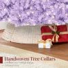 imageBest Choice Products White Christmas Tree 75ft PreLit Artificial Pine Tree Premium Holiday Decoration wWarm White Lights Stand Easy AssemblyLavender