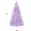 imageBest Choice Products White Christmas Tree 75ft PreLit Artificial Pine Tree Premium Holiday Decoration wWarm White Lights Stand Easy AssemblyLavender