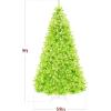 imageBest Choice Products White Christmas Tree 75ft PreLit Artificial Pine Tree Premium Holiday Decoration wWarm White Lights Stand Easy AssemblyLime Green