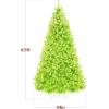 imageBest Choice Products White Christmas Tree 75ft PreLit Artificial Pine Tree Premium Holiday Decoration wWarm White Lights Stand Easy AssemblyLime Green